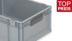 Faltboxen mit Deckel, mit Deckel, 400x300x320 mm, Silbergrau, 29,24 €