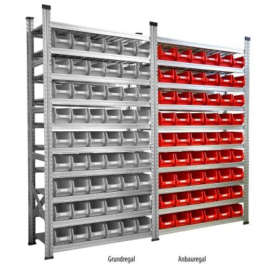 Anbauregal Tiefe 320 für Sichtlagerbox 3.0