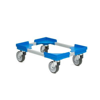 Transportroller Mehrwegbehälter Conical - 510 x 350 - Gummiräder 4 Lenkrollen